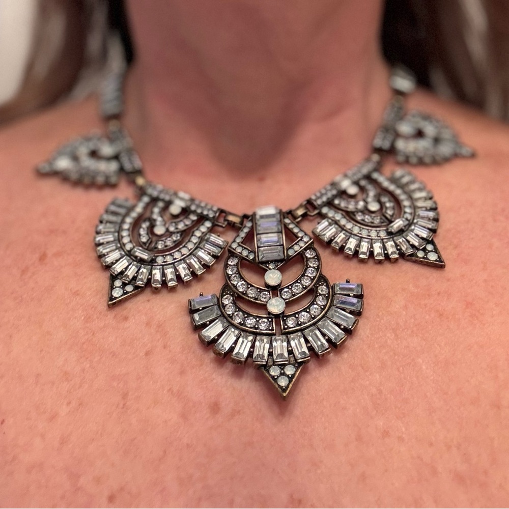 Elegant Silver Statement Necklace